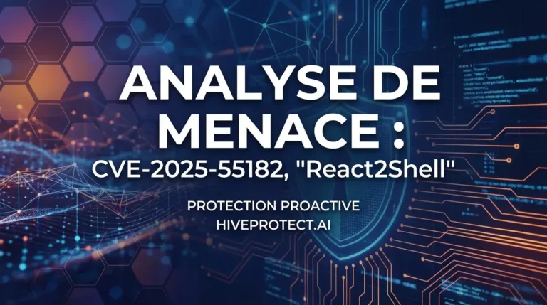 Analyse de menace : CVE-2025-55182, "React2Shell" et la protection proactive HiveProtect.ai