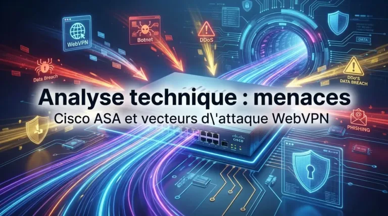 Analyse technique : menaces sur les passerelles Cisco ASA et vecteurs d'attaque WebVPN