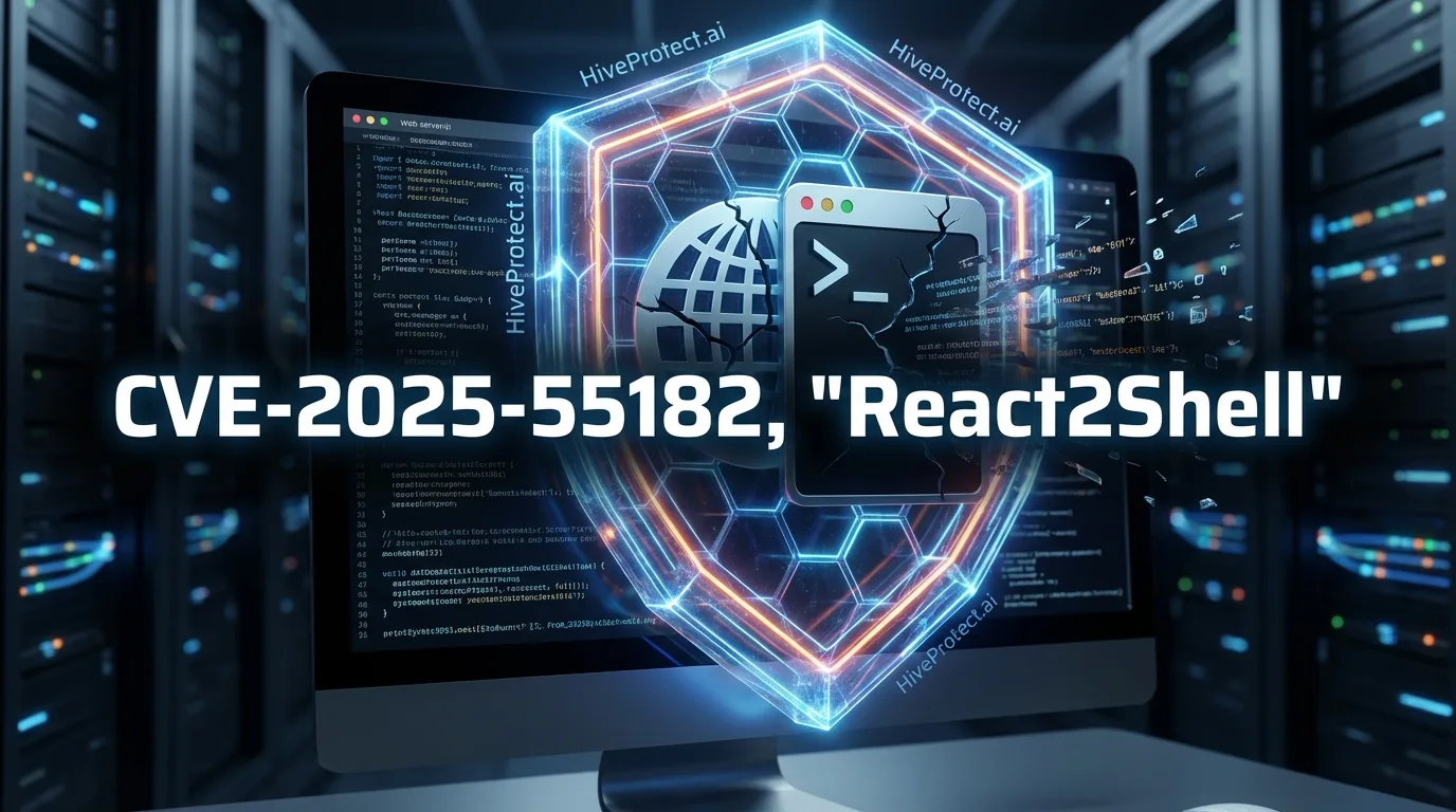 CVE-2025-55182, "React2Shell" e la protezione proattiva HiveProtect.ai