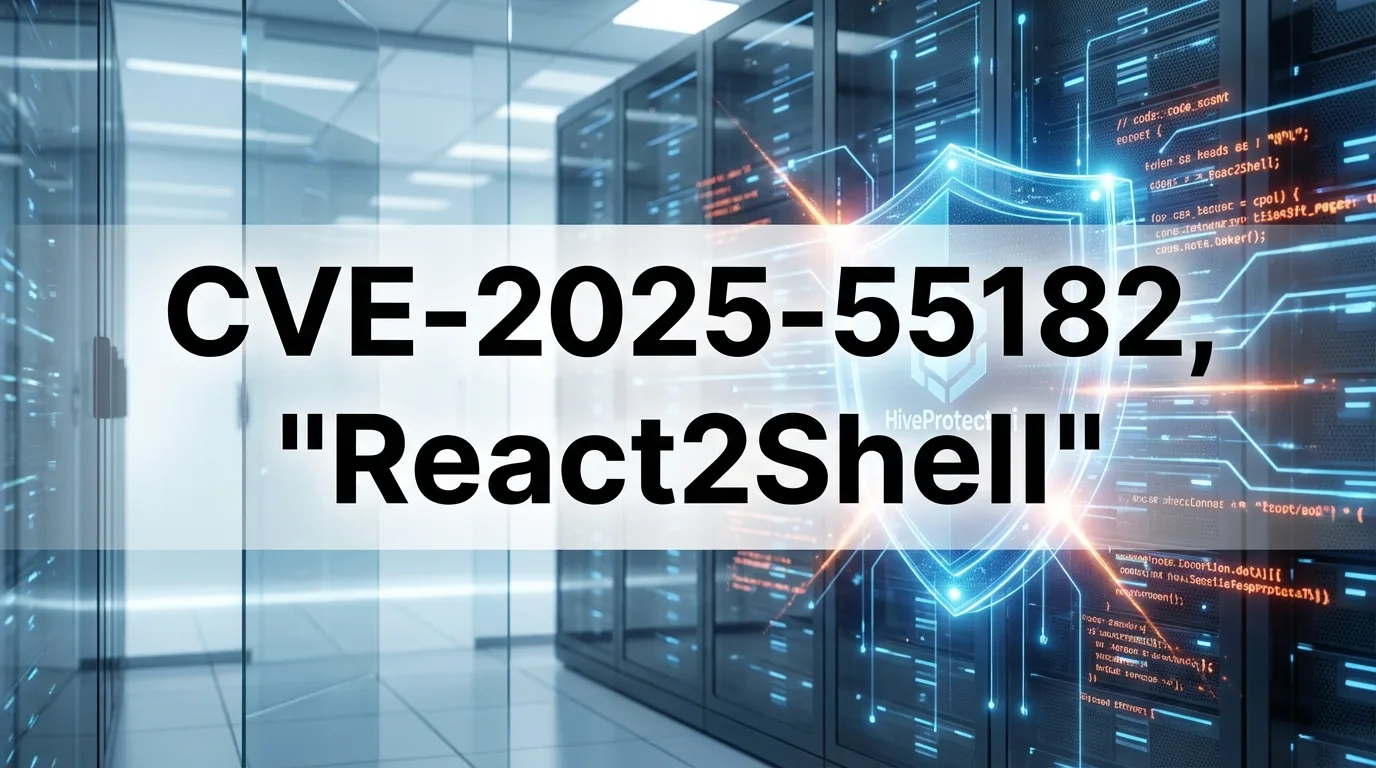 CVE-2025-55182, "React2Shell" et la protección proactiva HiveProtect.ai