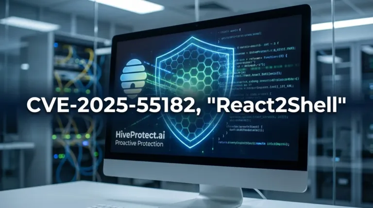 CVE-2025-55182, "React2Shell" et la protection proactive HiveProtect.ai