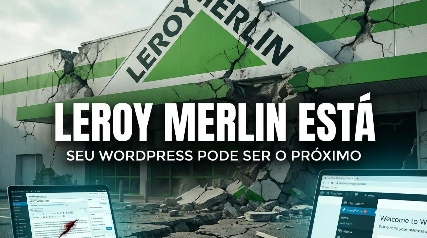 Leroy Merlin está desmoronando, seu WordPress pode ser o próximo