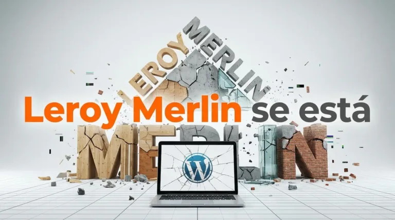 Leroy Merlin se está desmoronando, tu WordPress podría ser el siguiente