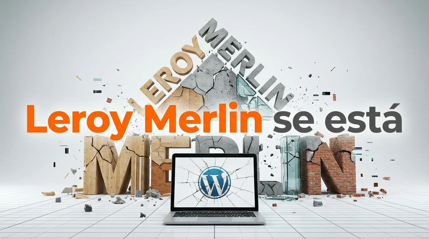 Leroy Merlin se está desmoronando, tu WordPress podría ser el siguiente