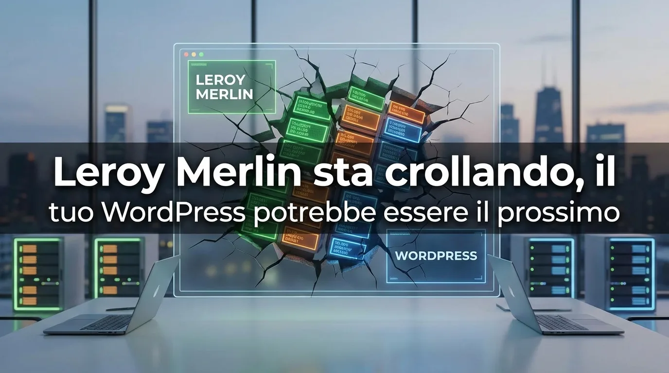 Leroy Merlin sta crollando, il tuo WordPress potrebbe essere il prossimo