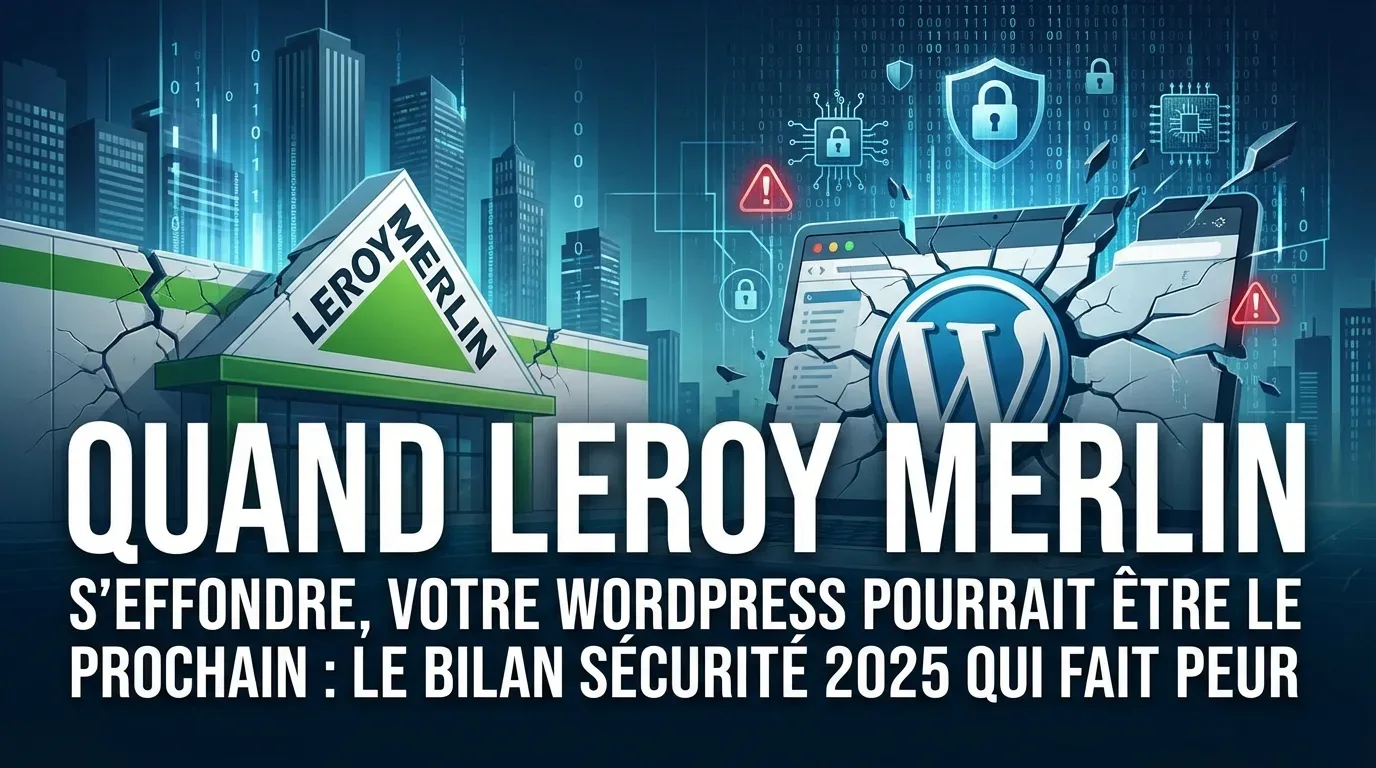 Quand Leroy Merlin s'effondre, votre WordPress pourrait être le prochain : le bilan sécurité 2025 qui fait peur